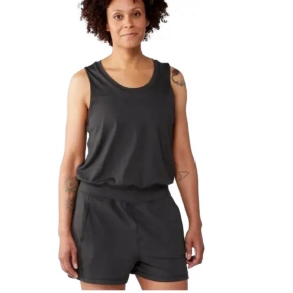 SWEATY BETTY London Black Gary Sleeveless Romper with Pockets Size XL - Picture 2 of 8